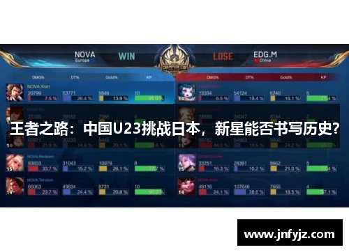 王者之路：中国U23挑战日本，新星能否书写历史？